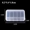 5 Sizse Square Storage Box Plastic Transparent Jewelry Beads Container Sundries Organizer Power Tools Holder