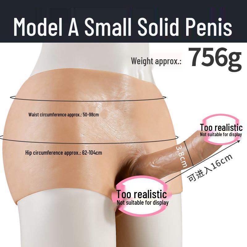 Silicone Wearable Hollow Penis Cross-dressing Leather Underwear for LGBTQ+ Adults
