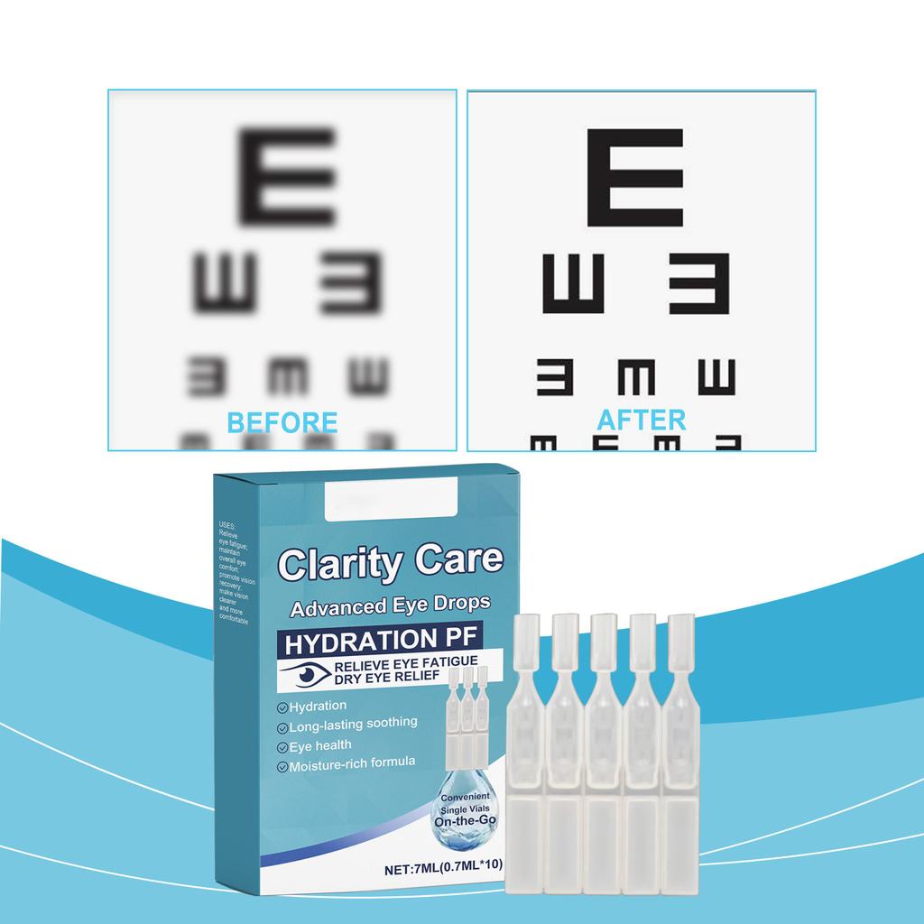 Soothing And Moisturizing Eye Drops  Eye Discomfort, Moisturize, Improve Dryness, Brightness, Mild Eye , 0.7ml*10 Pieces