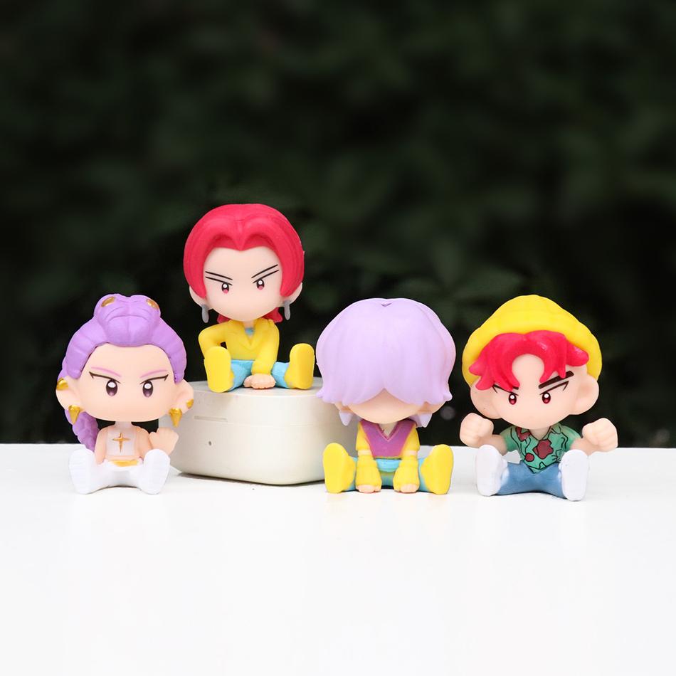 10Pcs/Set Q Version K-pop Action Figure PVC Toy Derpys Saja Boys Rumi Mira Zoey Sussy Figurine Doll For Fans Gift Childen Gift