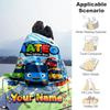 Custom Personalized Blanket Mateo Little Bus Soft Throw Blanket, Suitable for Family and Friends, Sofa Blanket,Home Decor Christmas gift
