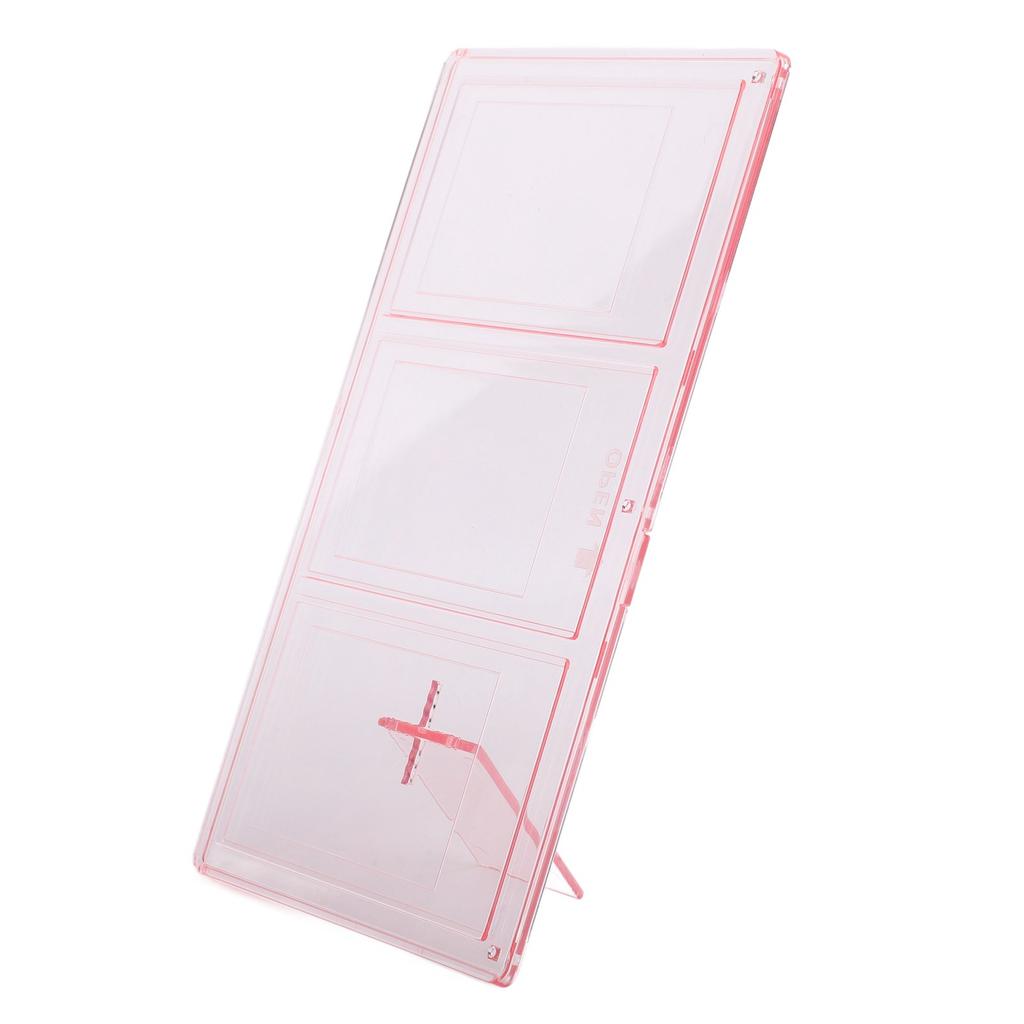 Photo Frame 3 Openings Clear PC Display 3in 4x3 Picture with Stand Triple Picture Frame for Instant