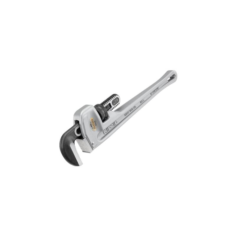 RIDGID Aluminum Handle Straight Pipe Wrench
