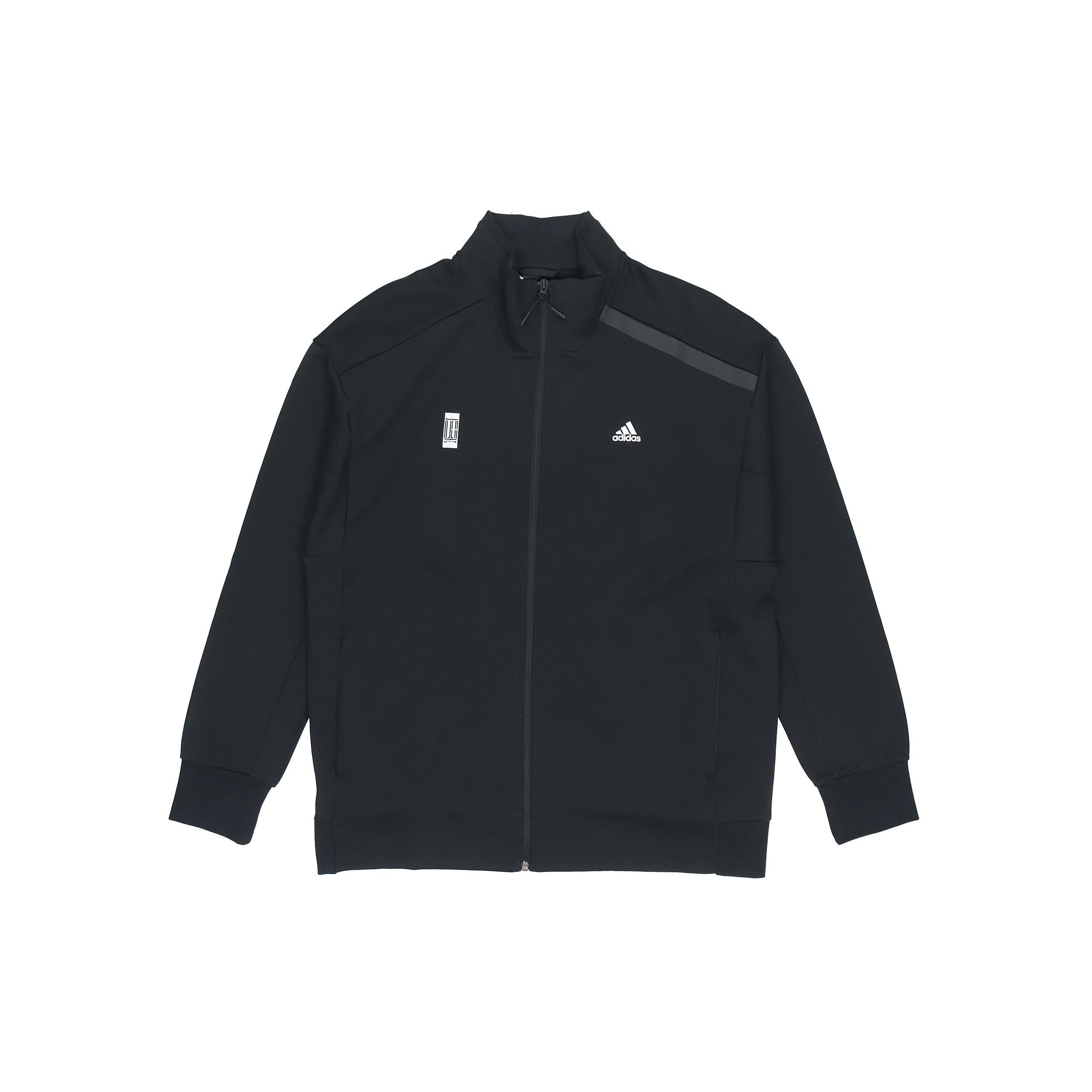 adidas Wj Tt Swt Casual Sports Stand Collar Jacket Black Men s GP0907 S