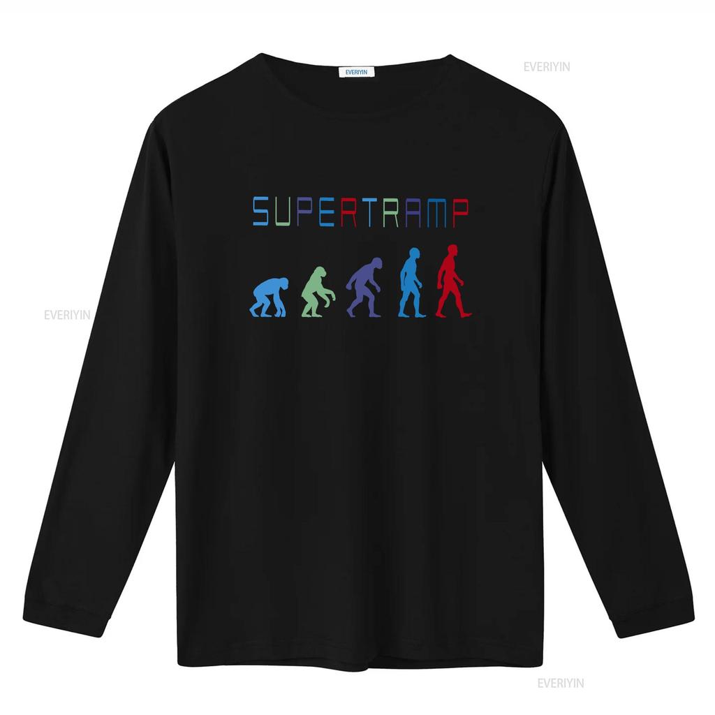 SUPERTRAMP Evolution Design Indie Prog Rock T SHIRT S 3XL vintage Washed homme Unisex Versatile Slightly Soft Casual Breathable