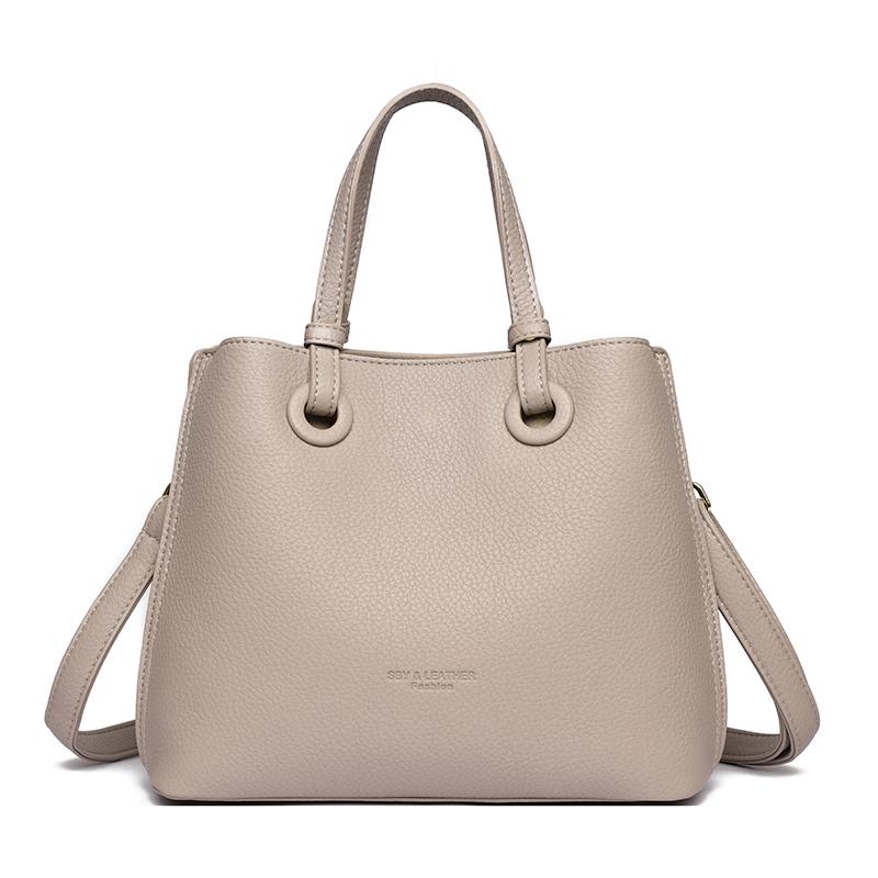 Faiable Large Capaci Leather Handbag Women's Single oulder Crossbody Bag Mom Bag Ladies Casual Zipper Closure Bags Sac A Main