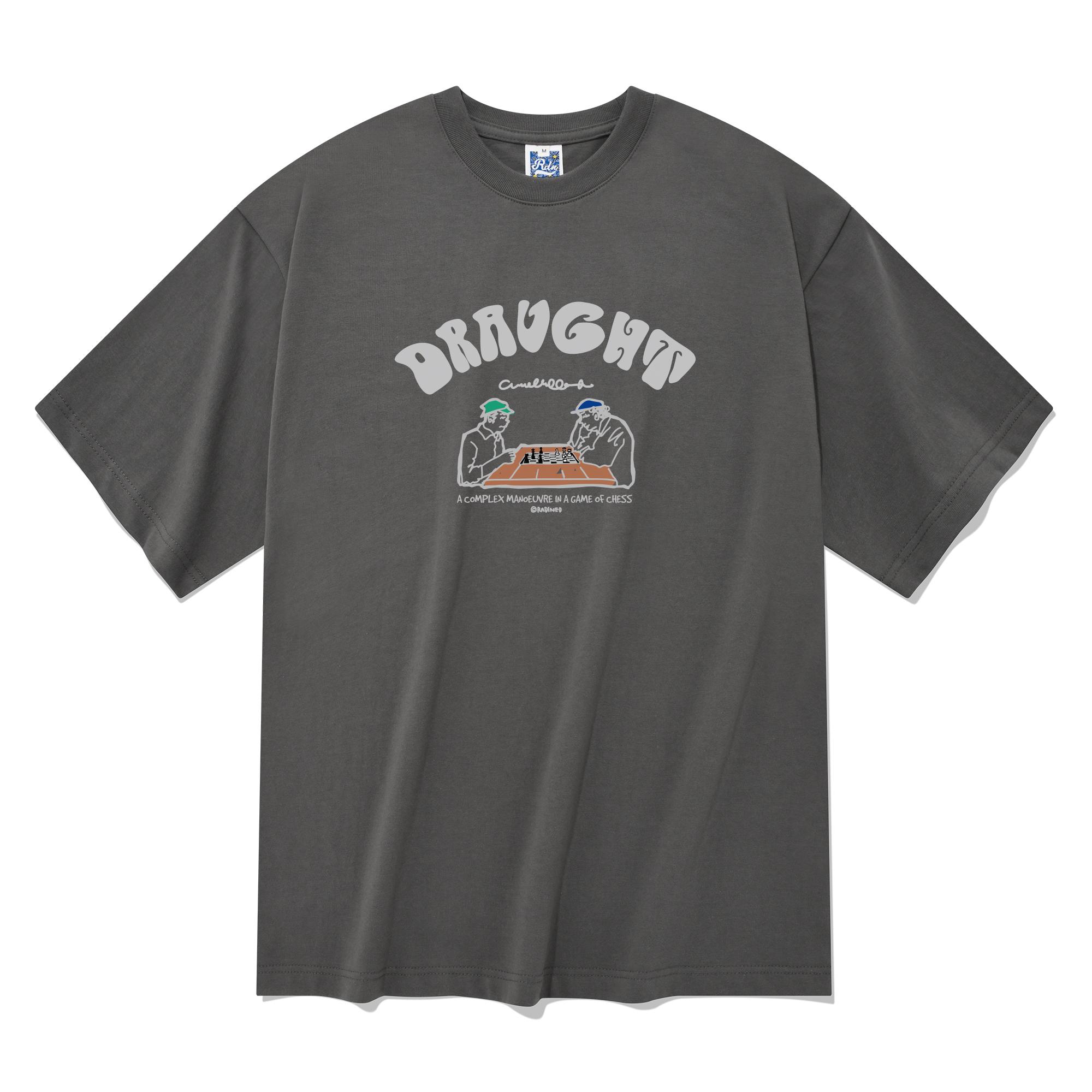 Radineo Chess Game Short Sleeve T-Shirt Gray L