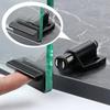 Double Head Catches Glass Door Hinge Clamp Push To Open Touch Latches