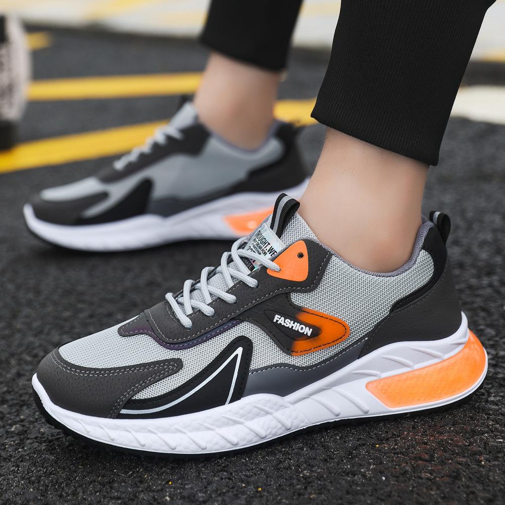 

Мужские кроссовки сетчатые дышащие кроссовки легкие для бега повседневные модные туфли 45