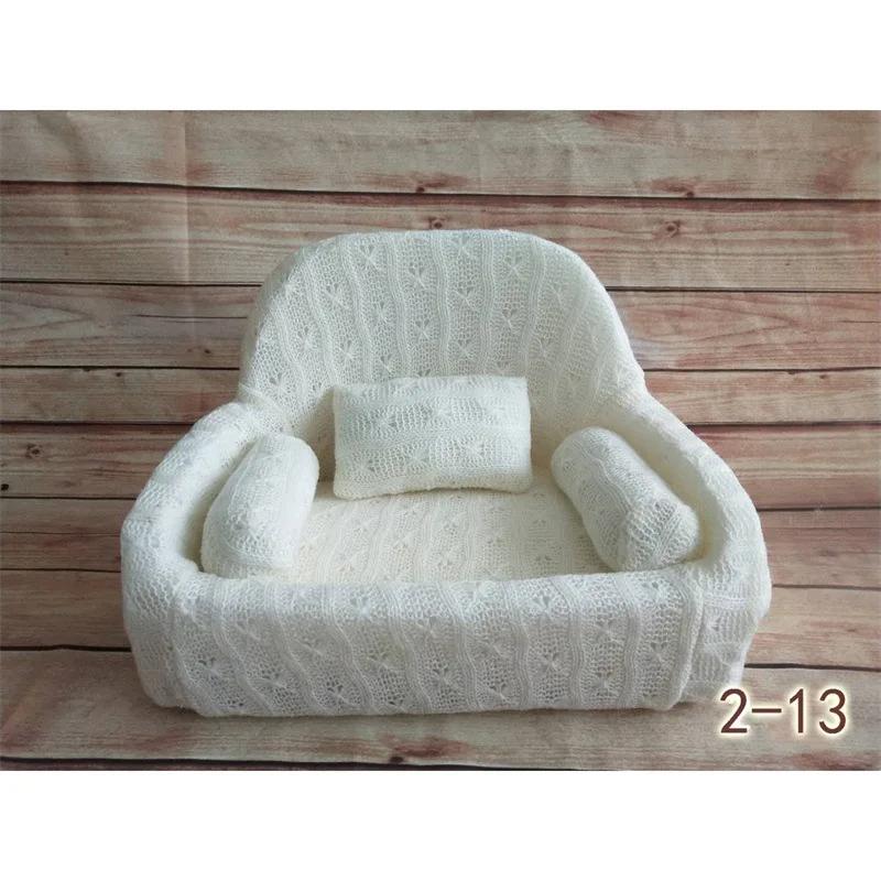 Mini Sofa Newborn Photography Props Chair Full Moon Baby Shooting Sofa Baby Taking Pictures Soft Small Seat Solid Color Sofa