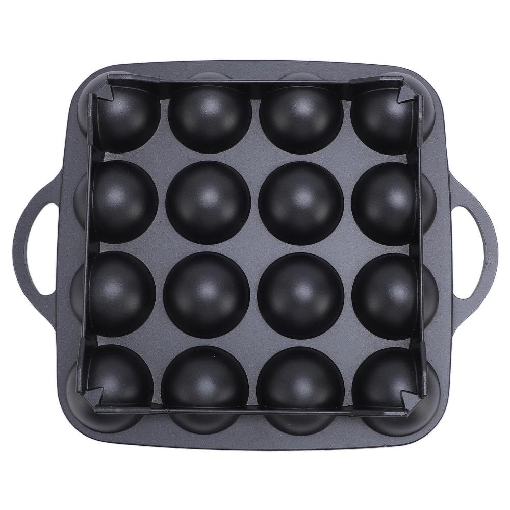 Black Takoyaki Grill Pan Nonstick 16-Hole Cooking Pan Takoyaki Pan  Homemade Japanese Snacks