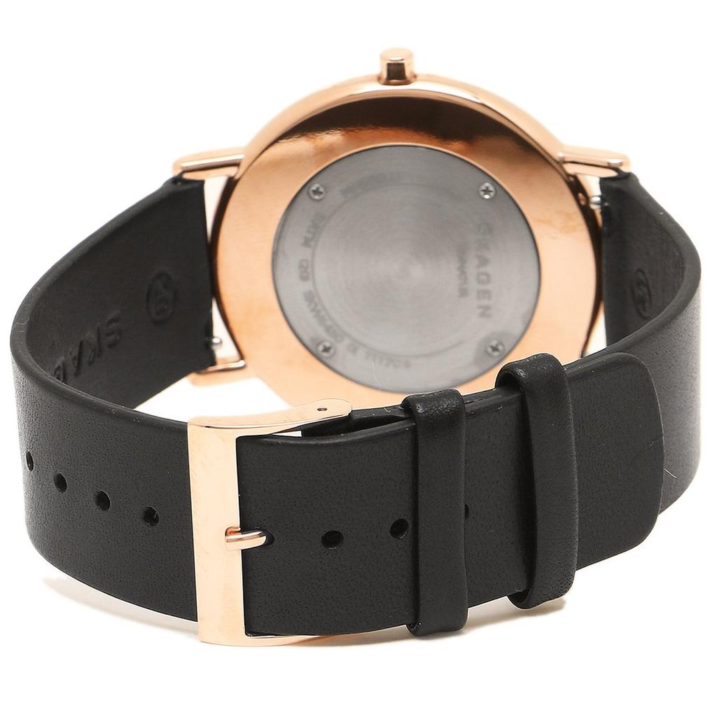 Skagen Men's Watch SKW6430 in Black/White/Pink Gold [Parallel Import]