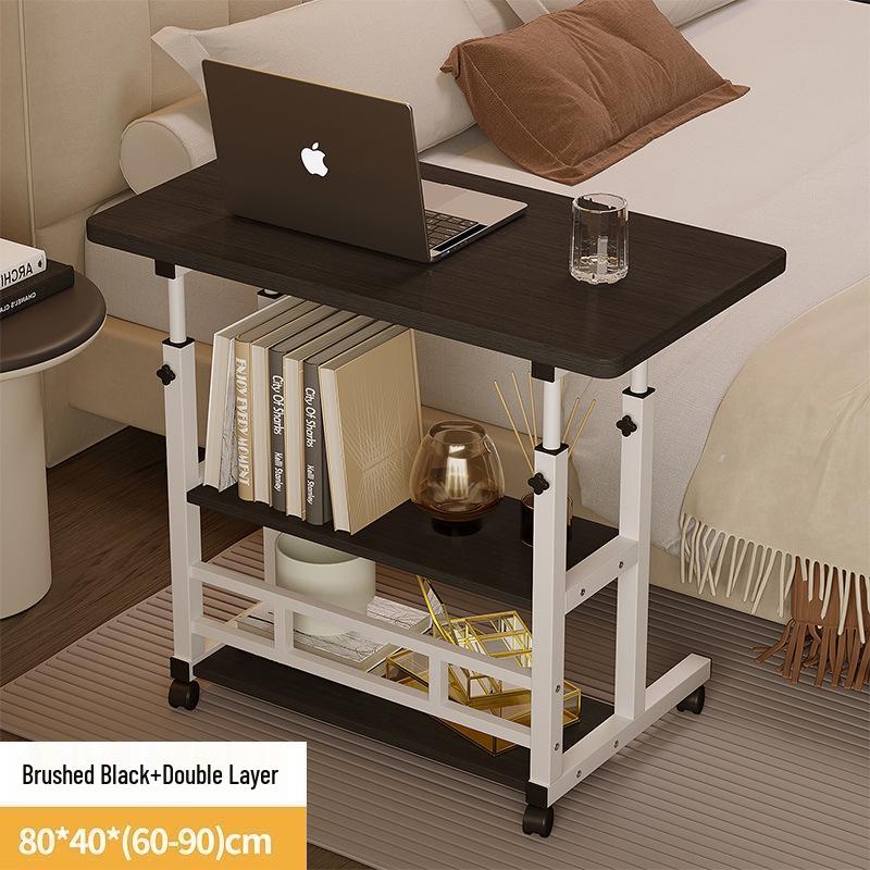 Mobile Study Desk: Adjustable Bedside Computer Table for Dorms & Bedrooms