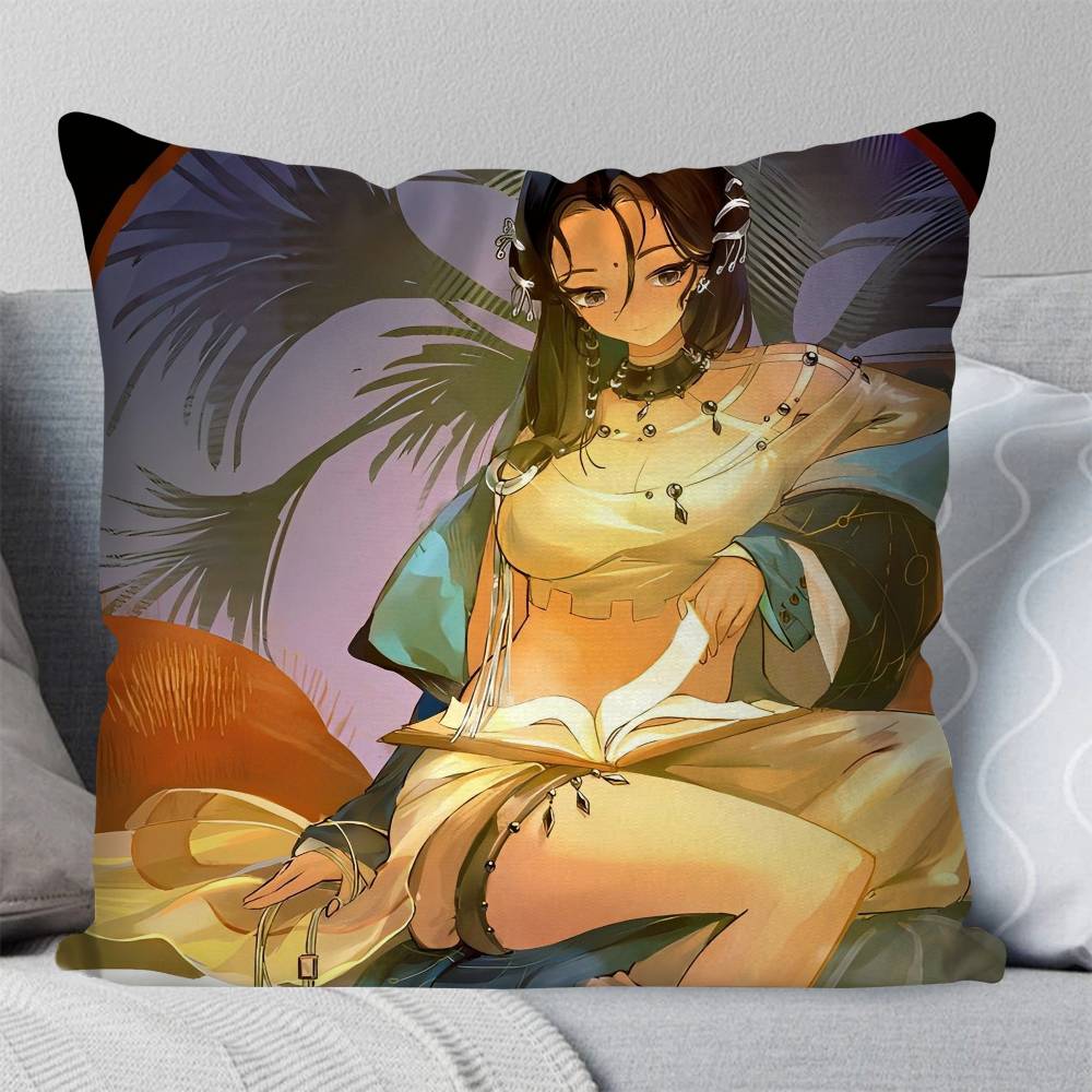 Black Dwarf Anime Reverse Pillow Case Fashion Square Pillowcase Bedroom Sofa Room Ins Decoration Leisure