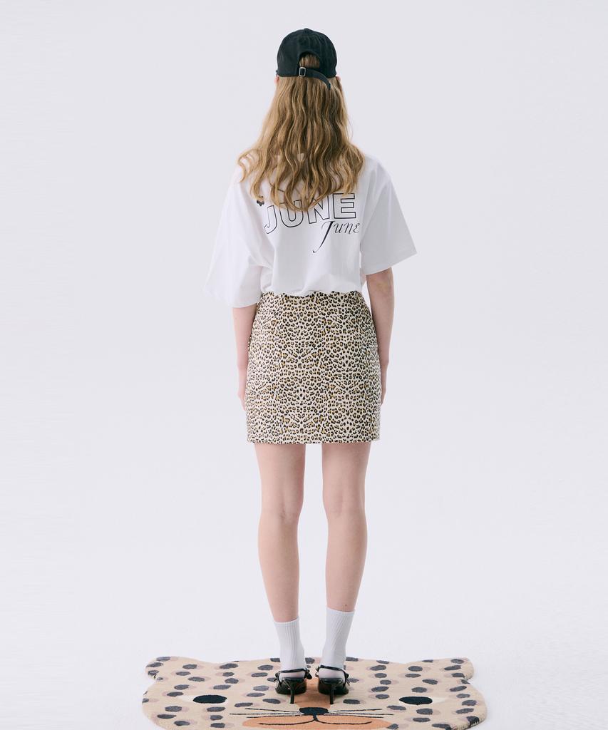 JUNEJUNE SPACE Vol11.Leopard Mini Skirt_Beige(Vol11.Leopard Mini Skirt_Beige)