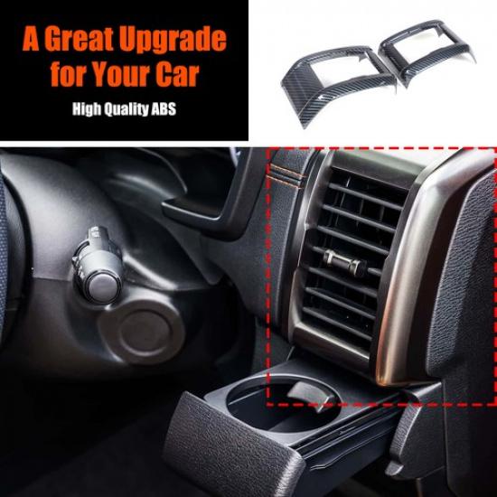 Interior Dashboard Side Vent Decor Cover Trim for Mitsubishi L200 2024-2025