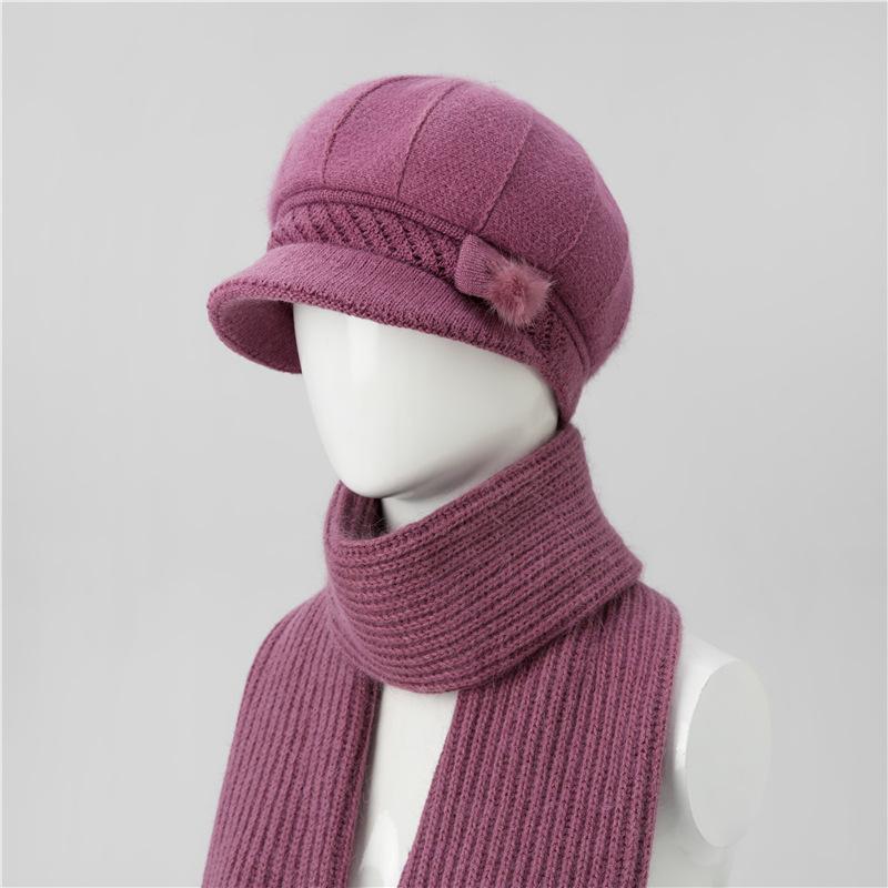 Ladies Hat New Autumn and Winter Wool Hat Thermal Cap Cotton Hat