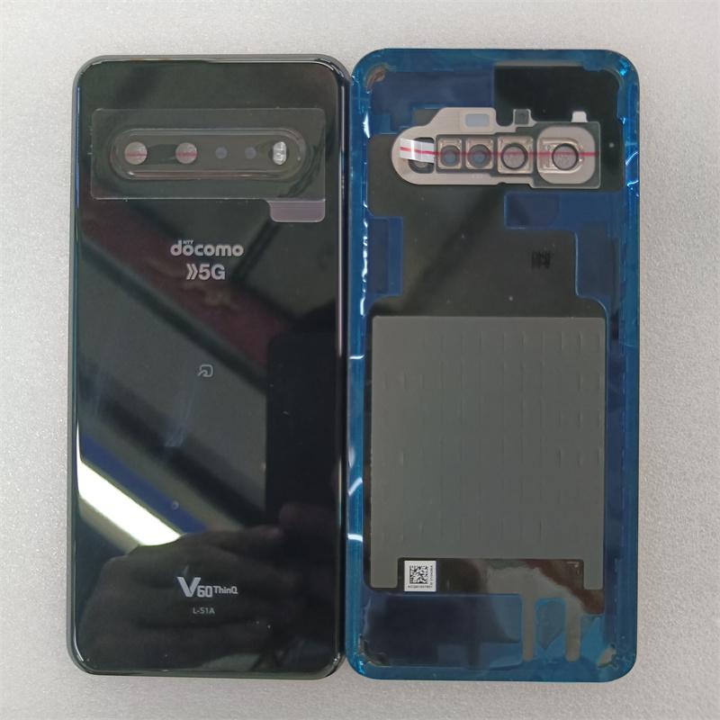 Glass Battery Back Cover ForLG V60 ThinQ 5G LM-V600 Rear Housing Panel Case With Camera Lens ReplacementSticker