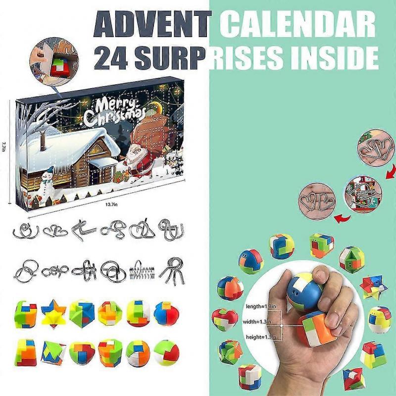 Christmas Advent Calendar Toy Gift Box Christmas Toys For Children Present