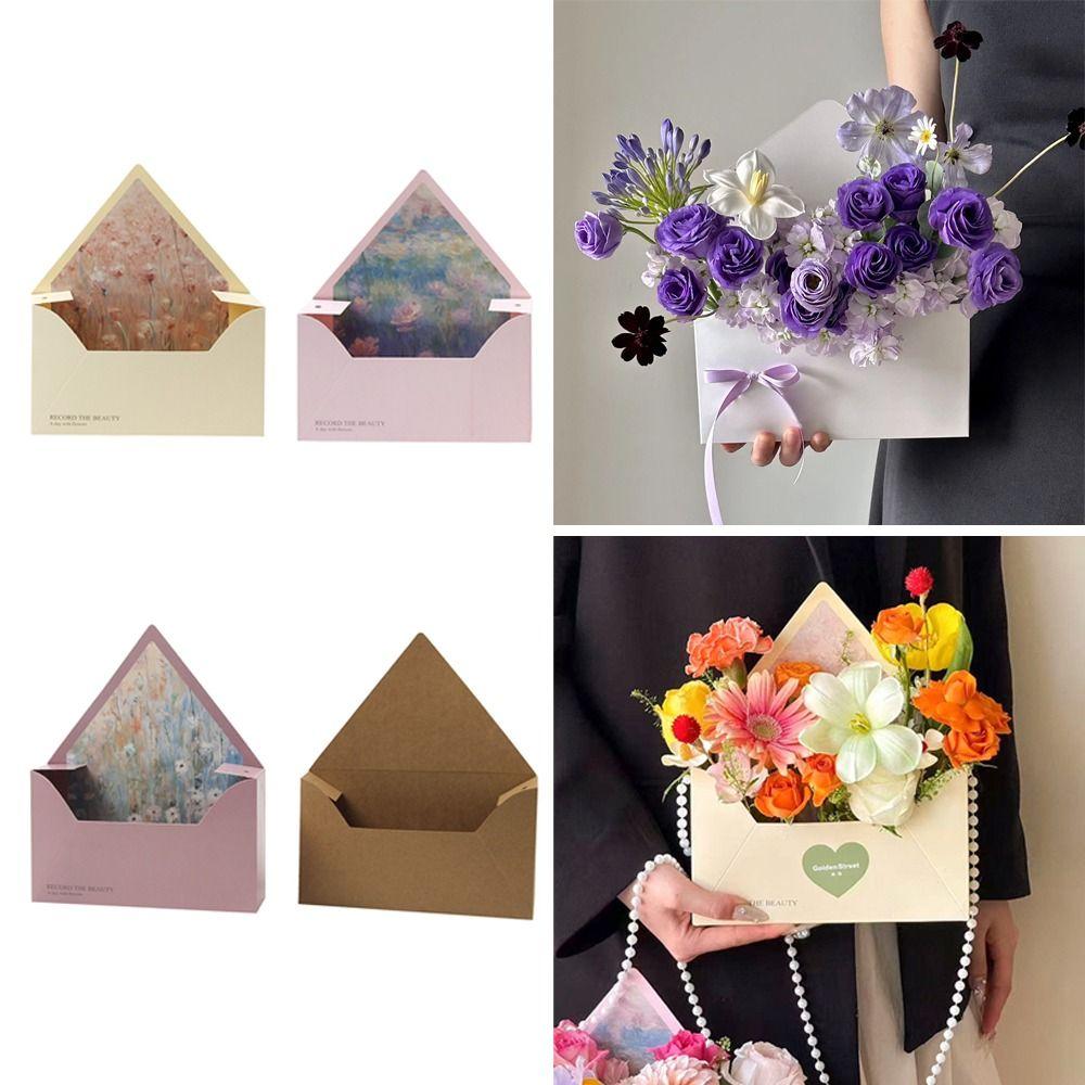 5 Stück Präsentationsbox Handgefertigte Blumenverpackungsbox DIY Geschenkverpackung Blumenumschlagbox Florale Arrangementbox Muttertag