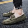 Mokasyny męskie Mokasyny z zamszu Płaskie buty męskie Buty codzienne Męskie mokasyny Męskie buty do jazdy Włoskie luksusowe buty żeglarskie Czapki