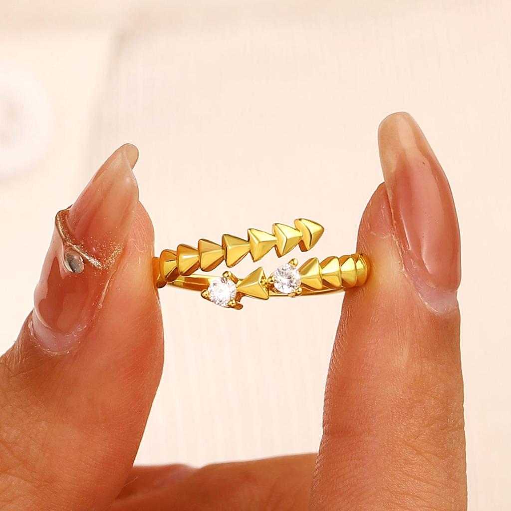 High-End Cross-Border Fashion Bow Ring for Women - European & American Style Open Index Finger Accessory