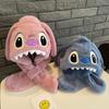Stitch Kinder Wintermütze und Schal Set mit verdickter Wärme für Kinder im Alter von 2 bis 10 Jahren