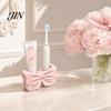 Double Hole Bathroom Holder 3D Printed Bow Toothbrush Holder, Adhesive Cup with Dual Holes for Toothpaste Storage Rack & Toothpaste, Cute Organizer