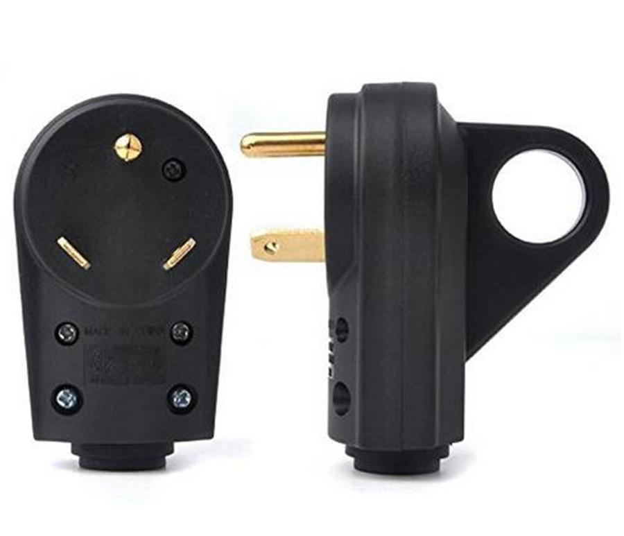 RV/Trailer/Camper Replacement Male Plug With Handle Electrical Plug Adapter
