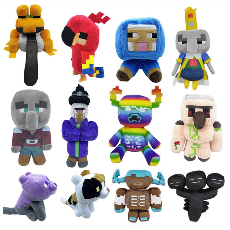 New Minecraft Plush Villager Witch Zombie Toy Doll In Stock
