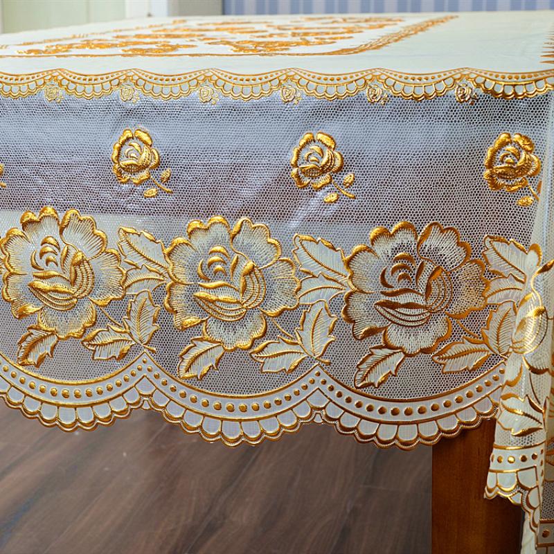 Nappe de Table à thé en PVC, imperméable, Anti-brûlure et lavable, tapis de Table Anti-poussière pour la maison