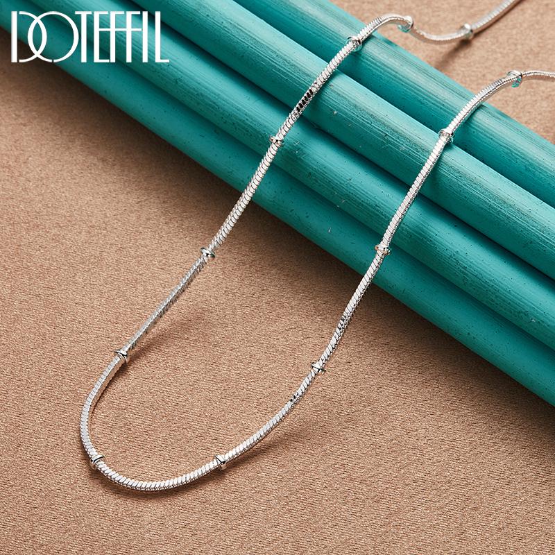 925 Sterling Silver 18/20 Inch Snake Chain Necklace Fashion Jewelry
