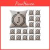 Stylish 26 Letter Cotton Linen Cushion Cover Pillow Case For Home Sofa Decor 18 Inch