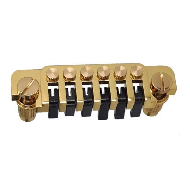 Guitar Bridge with Studs and Inserts Replacement 6 String Electric Guitar Bridge