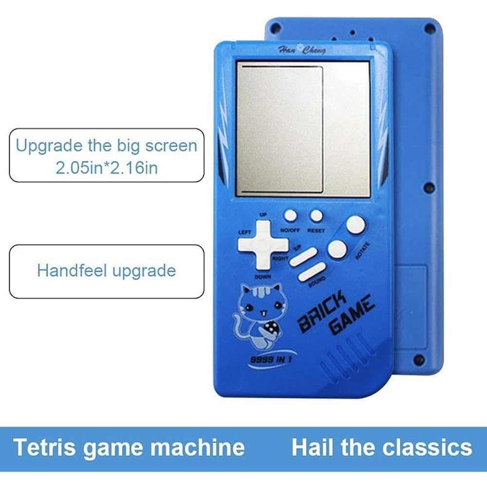 Tetris portable game console portable retro handheld game, large screen with built-in difficulty ...