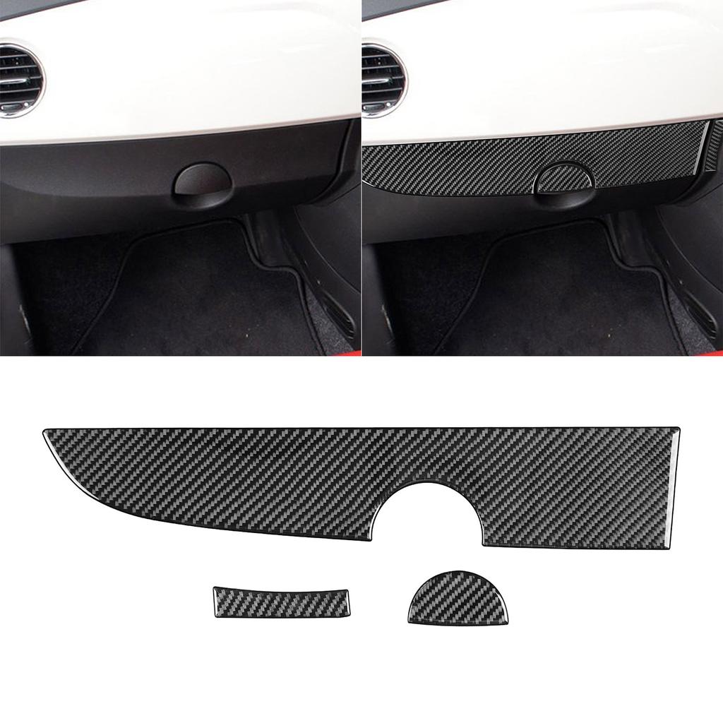 Front Right Side Cover Dashboard Trims Decorative Stickers Auto Interior Accessories for Fiat 500 12-15 Panel Stickers