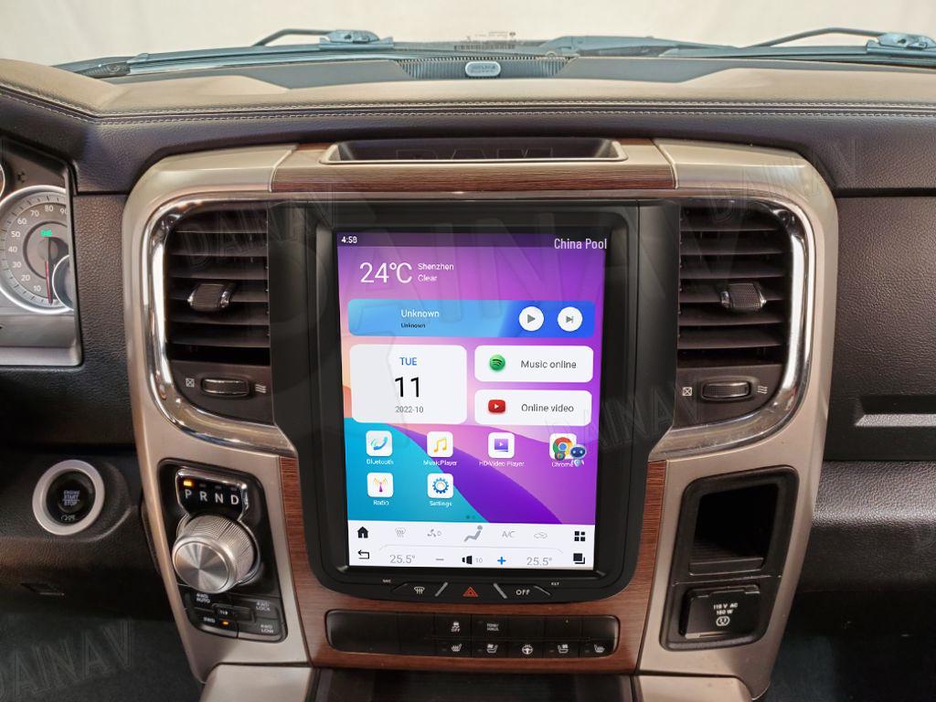 Dodge Ram 1500 10.5” Vertical Screen Smart Android Navigation with Wireless CarPlay