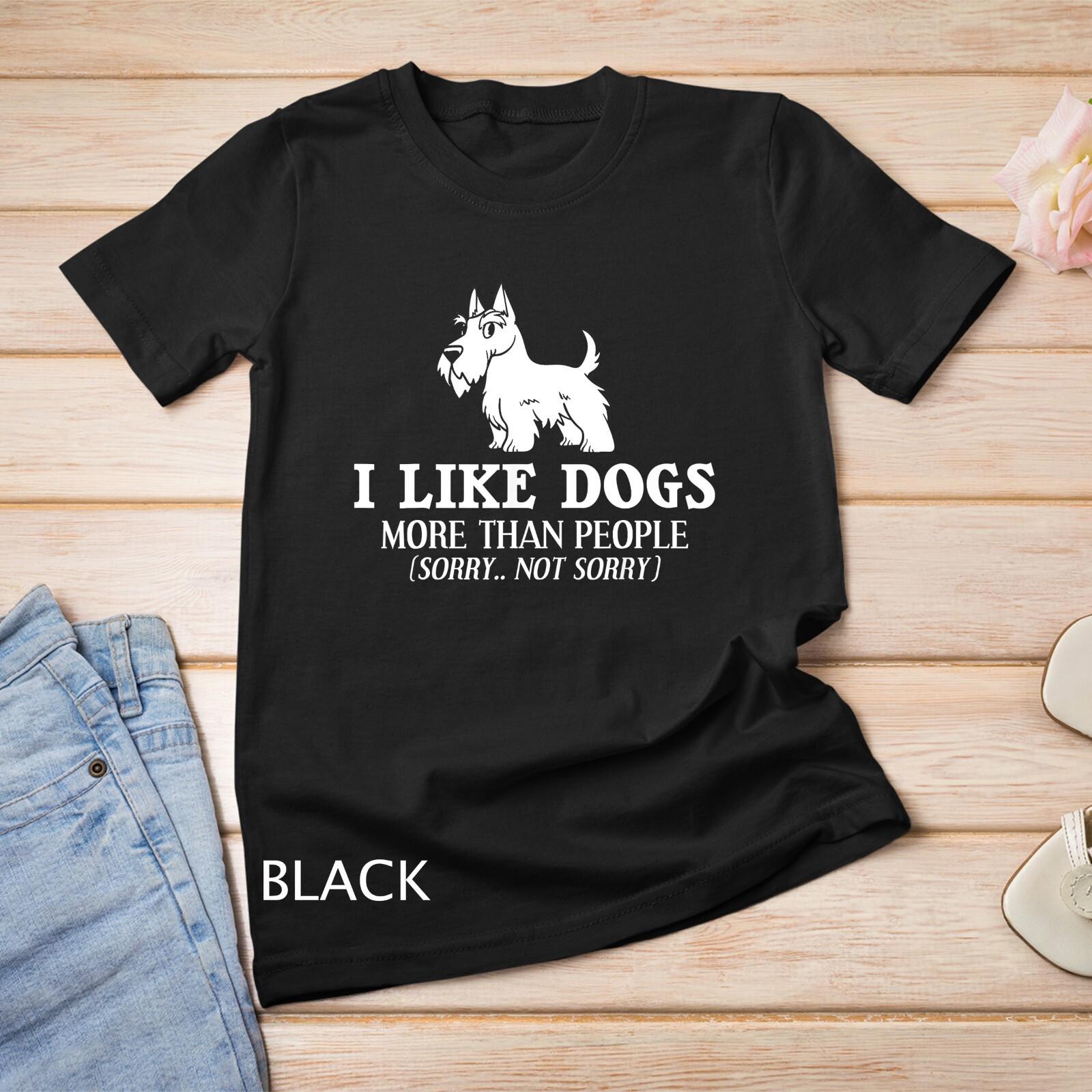 Scottish Terrier Dog Puppies Owner Lover Unisex T-Shirt Mens Womens Tees Top 2XL