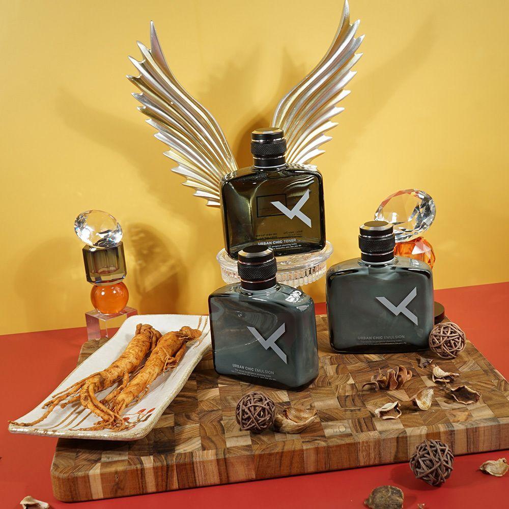 TRLABKFW Soothing Care Gentle Extract Cypress Leaf Extract Men s Toner 1 + Lotion 2