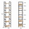 XINYF Stylish Slim Open Shelving Unit/Bookshelf (Oak, 40cm W X 30cm D X 176cm H)