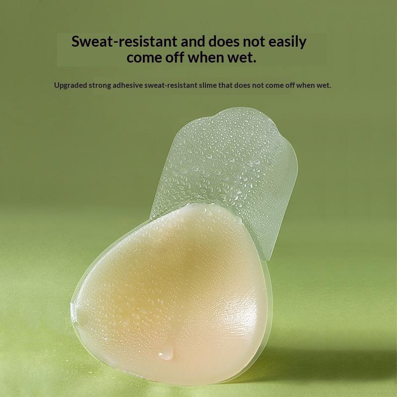 1Pair Silicone Nipple Covers Seamless Reusable Skin-Friendly Liners Adhesive Breast Boob Tape Invisible Chest Stickers