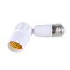 E27 Light Socket Adapter: 12.5cm ABS Body 360 Degree Rotatable Light Extension   Overheat Protection for Photography Studios  Workshops  Garages