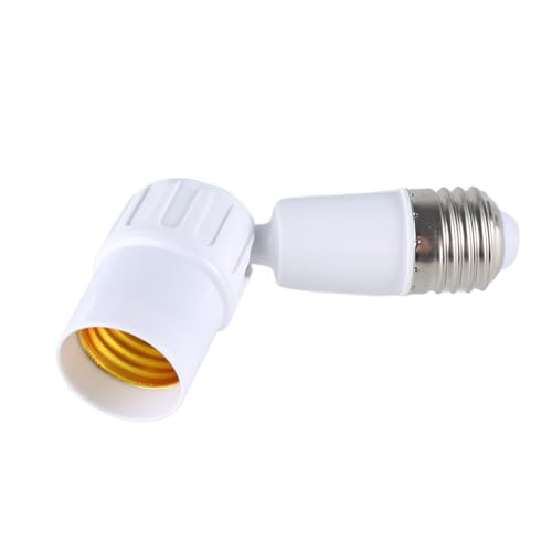 E27 Light Socket Adapter: 12.5cm ABS Body 360 Degree Rotatable Light Extension Overheat Protection for Photography Studios Workshops Garages