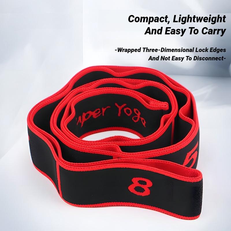 8 Section Dance Resistance Band Yoga Stretching Pilates Fitness Digital Elasticity Training Belt