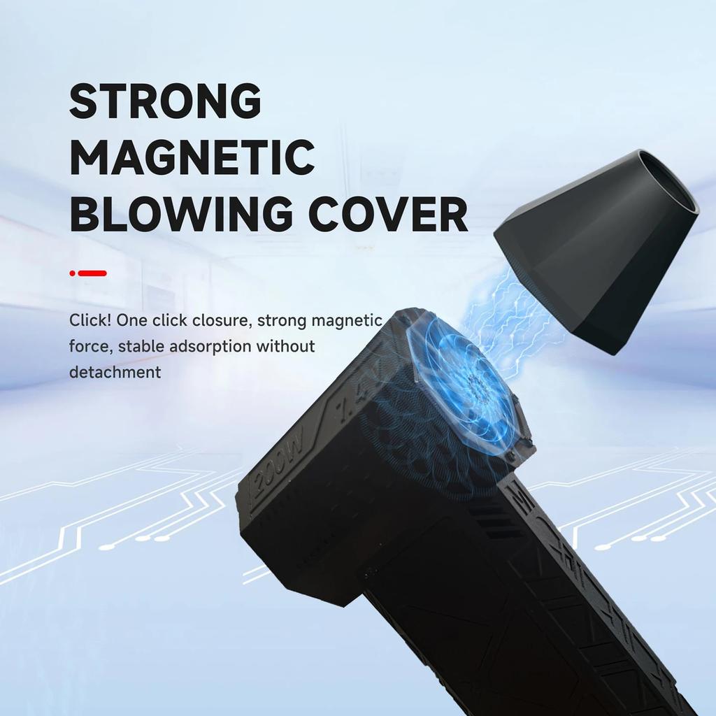 Rechargeable Violent Blower 130000 RPM Brushless Motor Portable Mini Turbo Jet Fan 52m/s Electric Air Duster Industrial Duct Fan