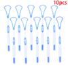 5/10 Pcs Y Shape Silicone Tongue Scraper Brush Cleaning Food Grade Single Oral Care To Keep Fresh Breath