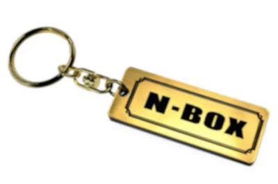 Gold Black Double Ring Acrylic Original Keychain for JF1 JF3 Late Custom Parts A-631-1 N-Box & (Early & Models) -