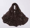New Chiffon Hijab With Rhinestones Diamonds Scarf Shawls Solid Headscarf Wraps Ramadan Eid Hijabs Glitter Headband Turban