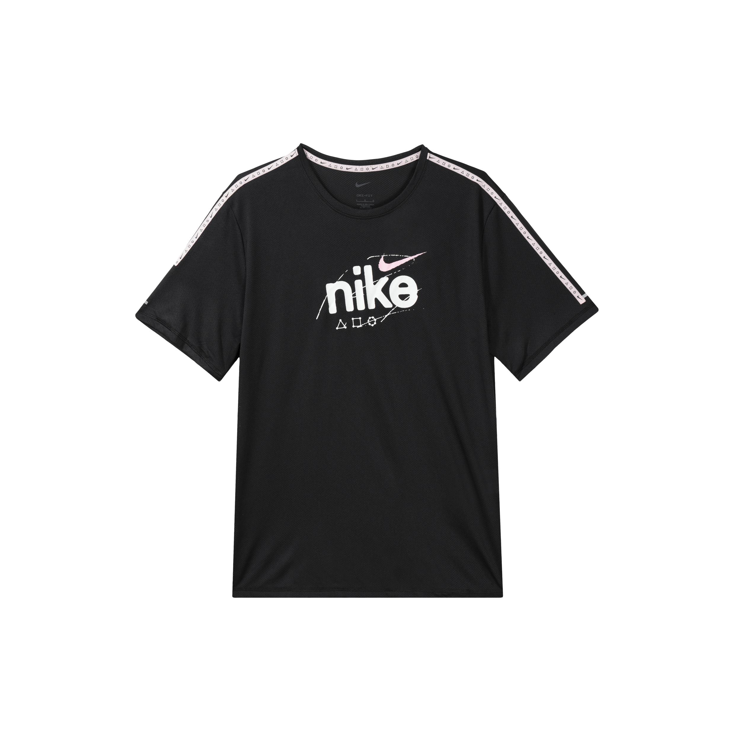 Мужская футболка Nike DRI FIT MILER Черная DQ4735-010 M