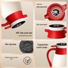 Large Capacity Insulated Thermos Flask with Glass Liner, 7-Hour Heat Preservation, Boiling Water Warming Pot, Hot Water Bottle for Home Use.